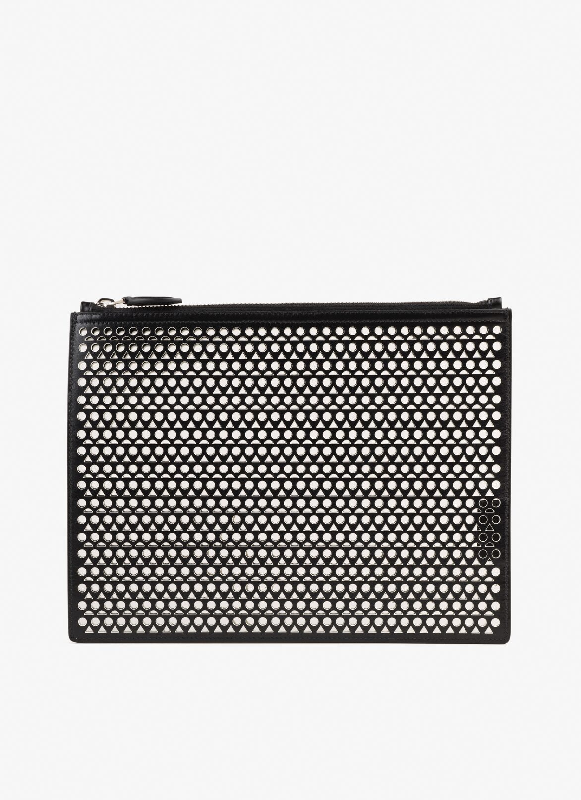 Large logo pouch
 ALAÏA BLACK LARGE LOGO POUCH